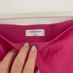 aritzia slip midi in pink